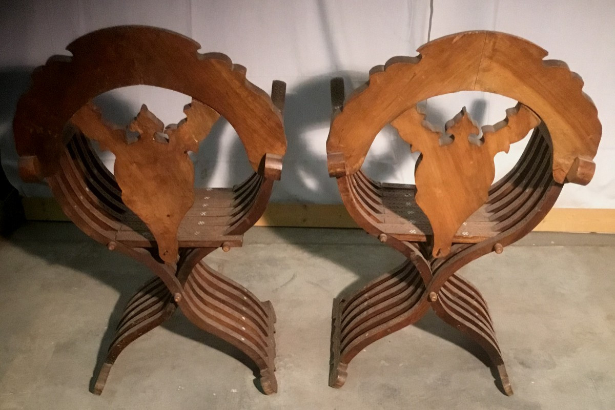 Pair Of Syrian Armchairs-photo-3