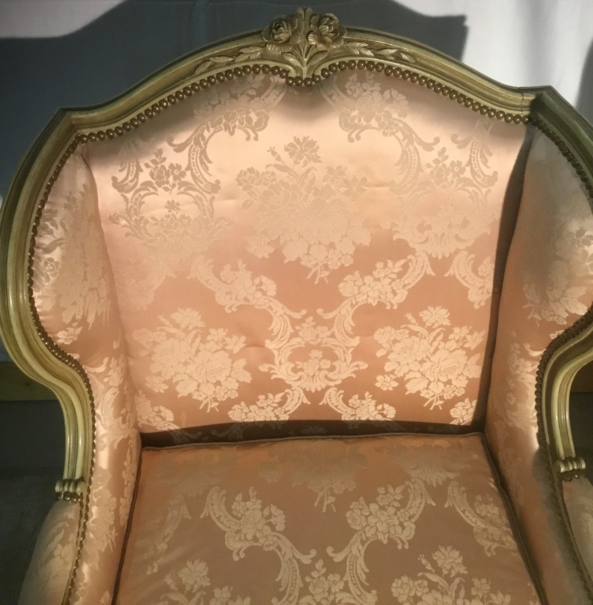 paire de bergères laquées-photo-3