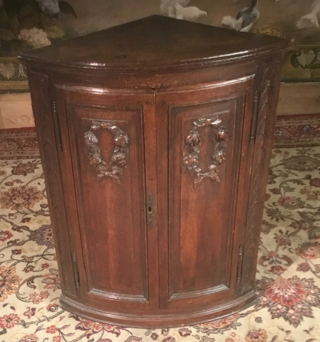 18th Century Oak Corner Cabinet