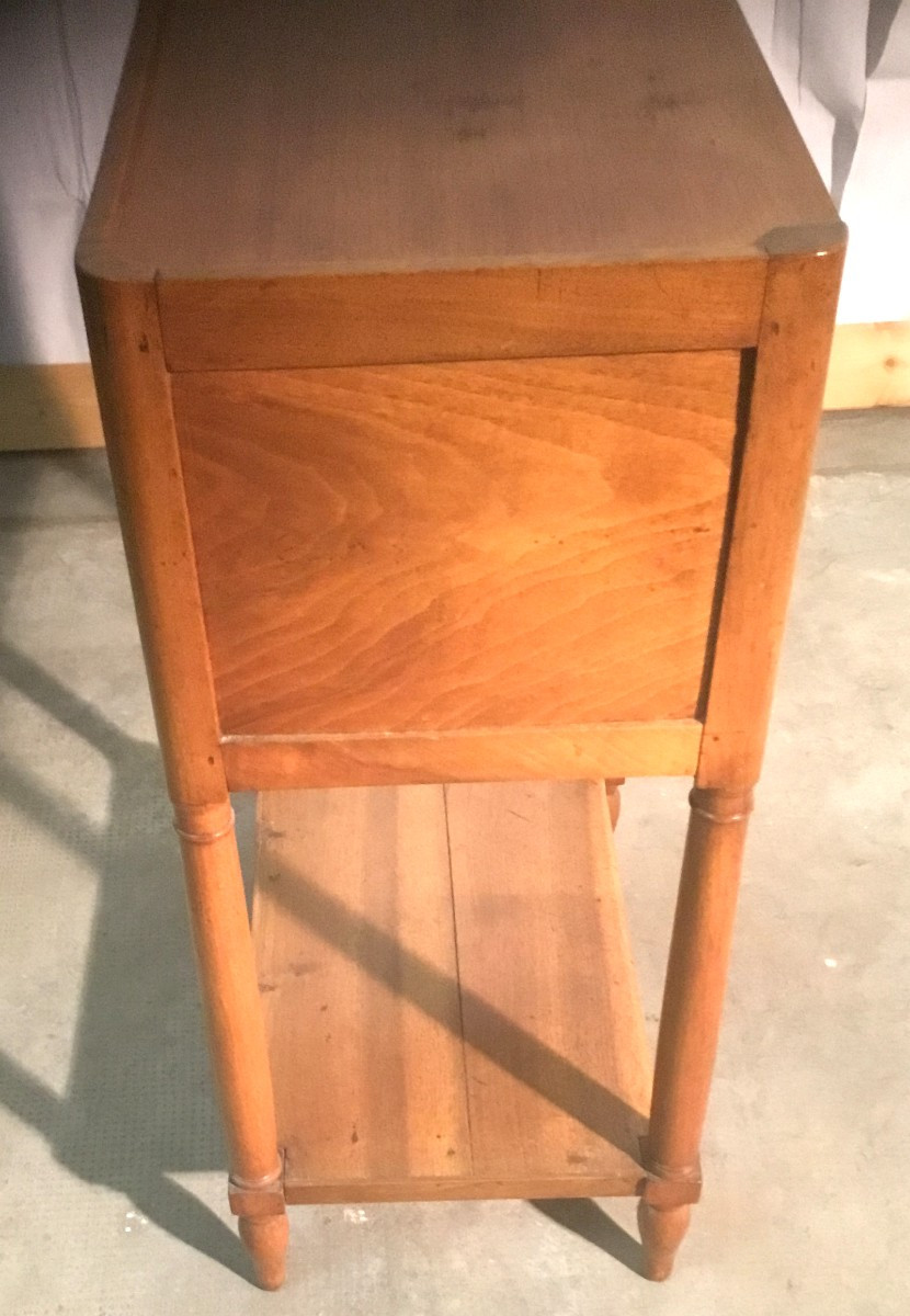 19th Century Curtained Bedside Table-photo-3