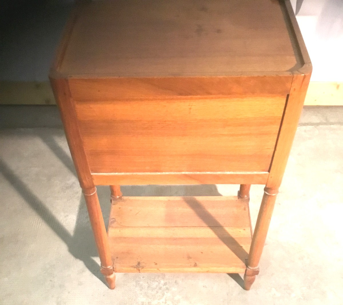 19th Century Curtained Bedside Table-photo-1