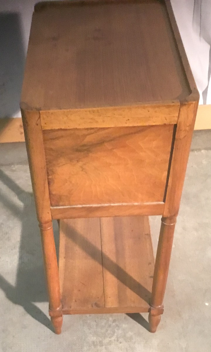 19th Century Curtained Bedside Table-photo-2