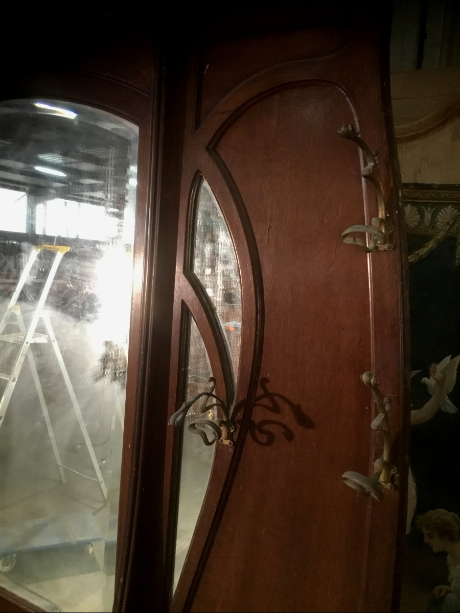 Grand porte manteau art nouveau-photo-4