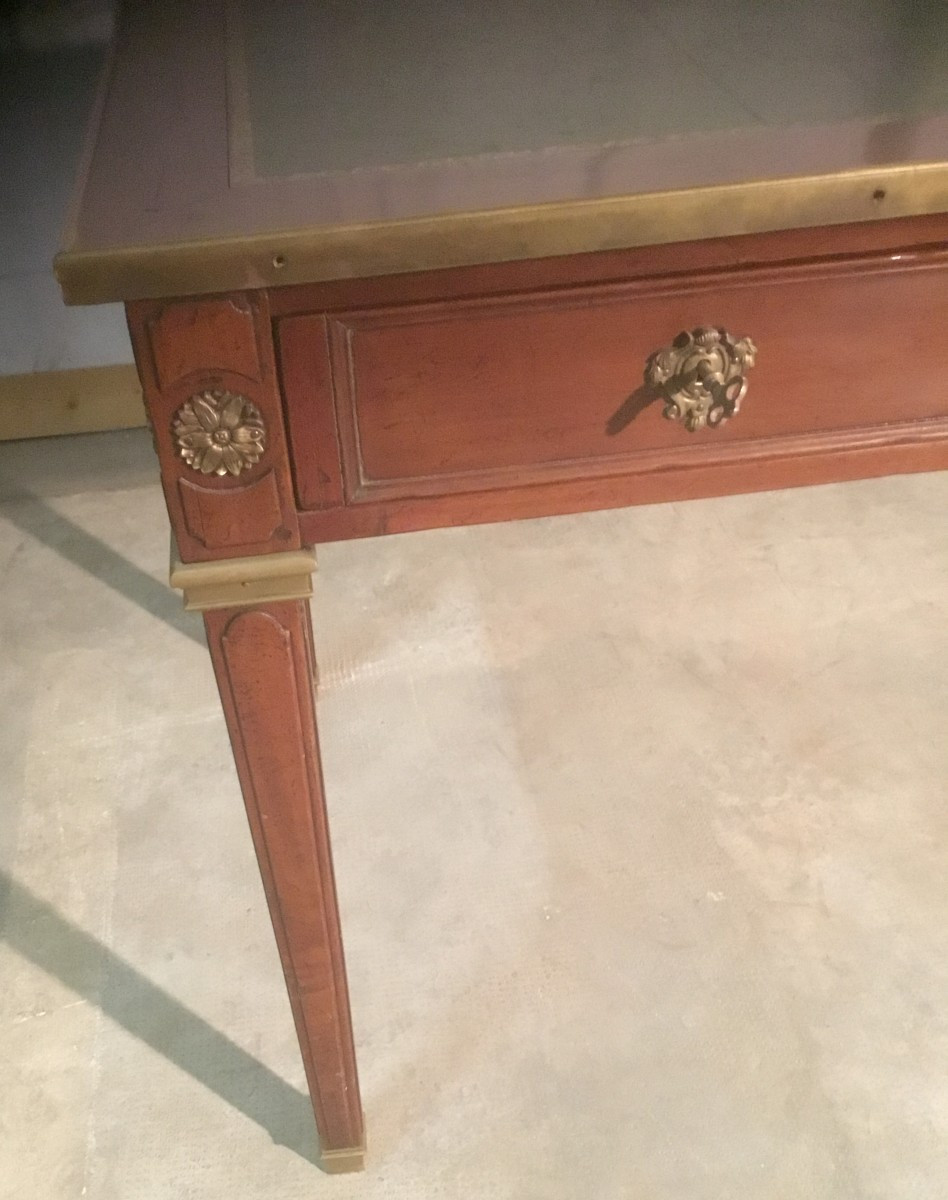 bureau plat en acajou-photo-2