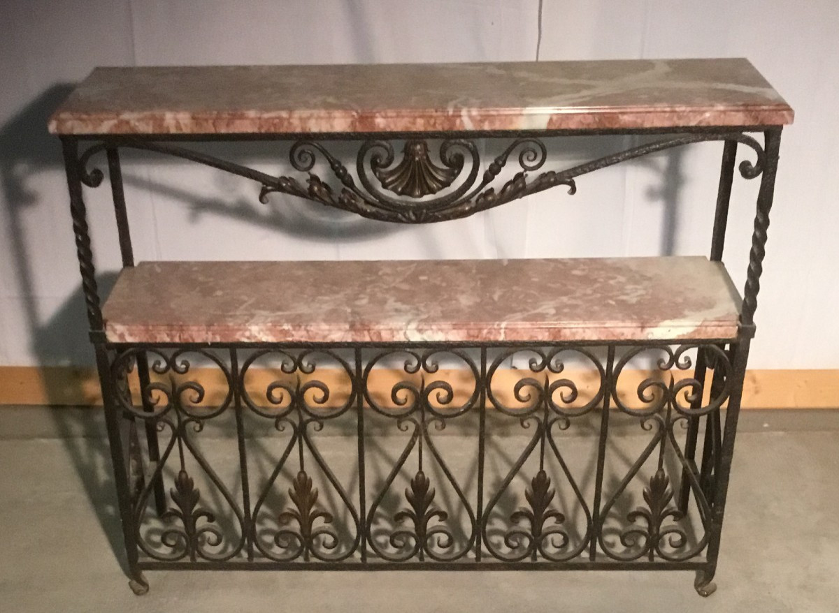 console fer forgé