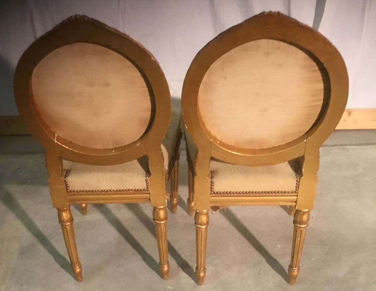 paire de chaises dorées-photo-1