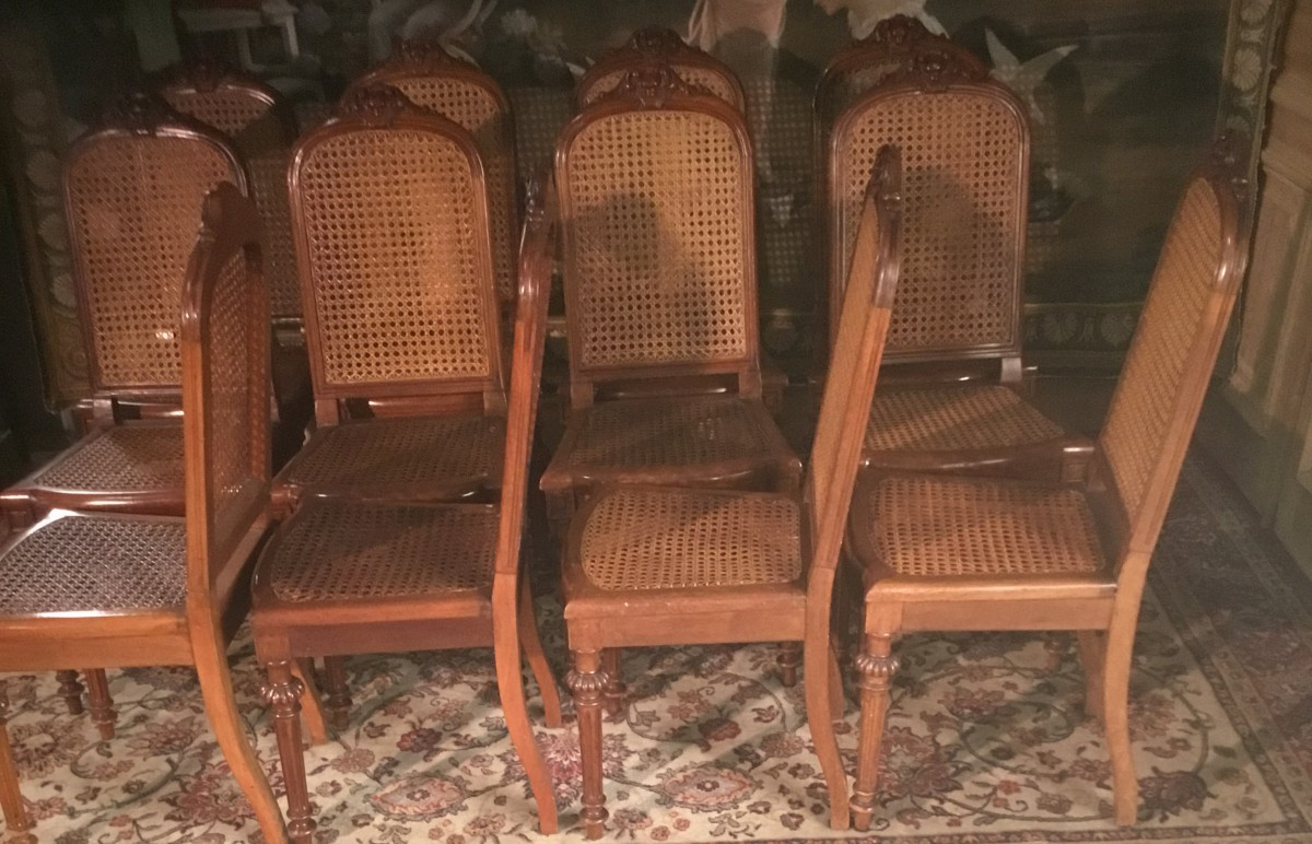12 chaises Napoléon III-photo-3