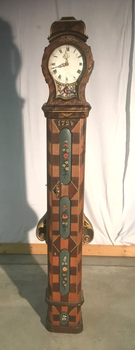 horloge XVIII me en sapin