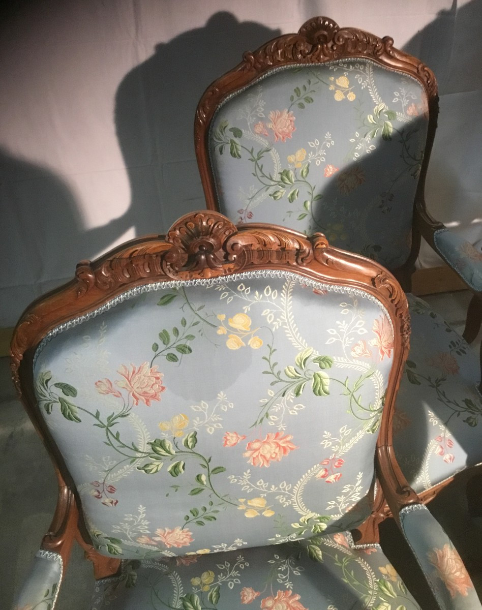 4 fauteuils en palissandre-photo-3