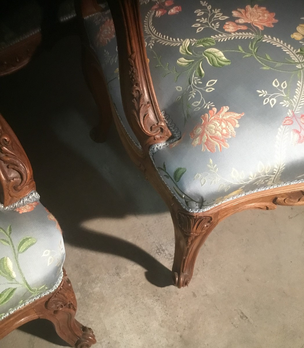 4 fauteuils en palissandre-photo-4