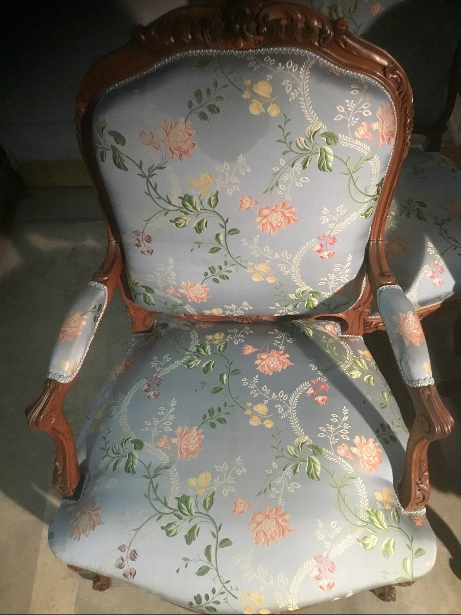 4 fauteuils en palissandre-photo-1