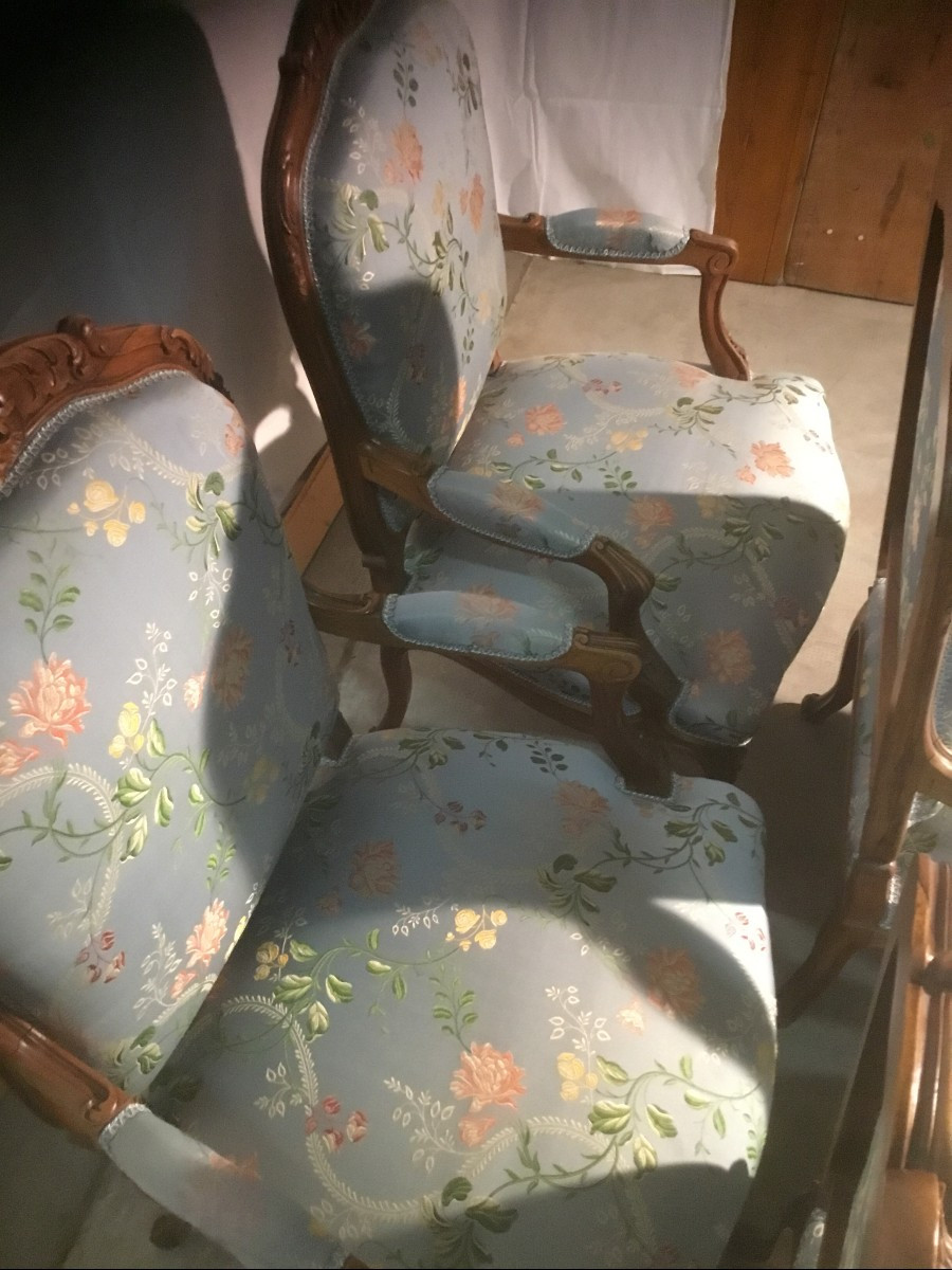 4 fauteuils en palissandre-photo-3
