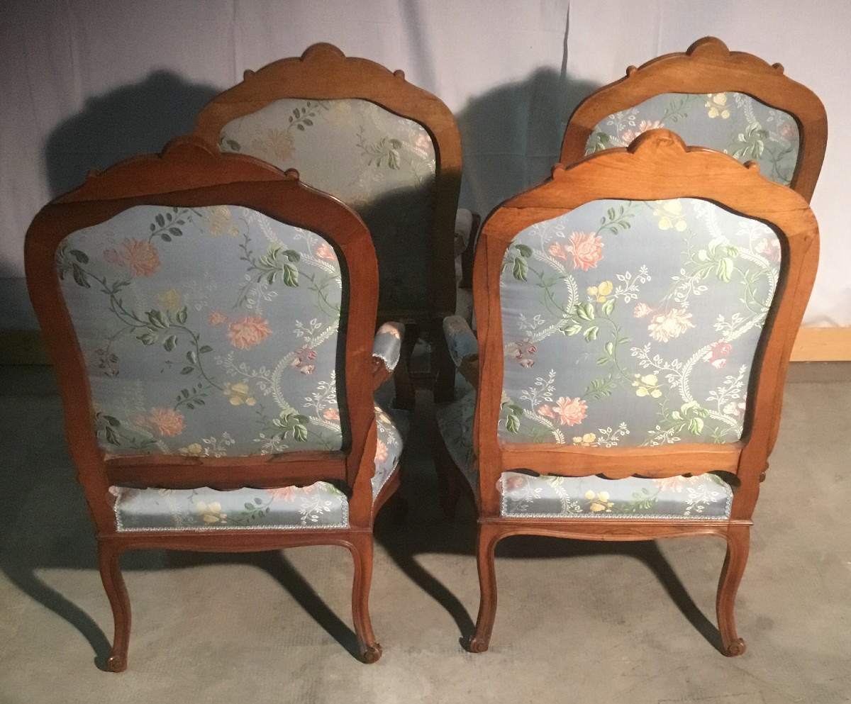 4 fauteuils en palissandre-photo-5