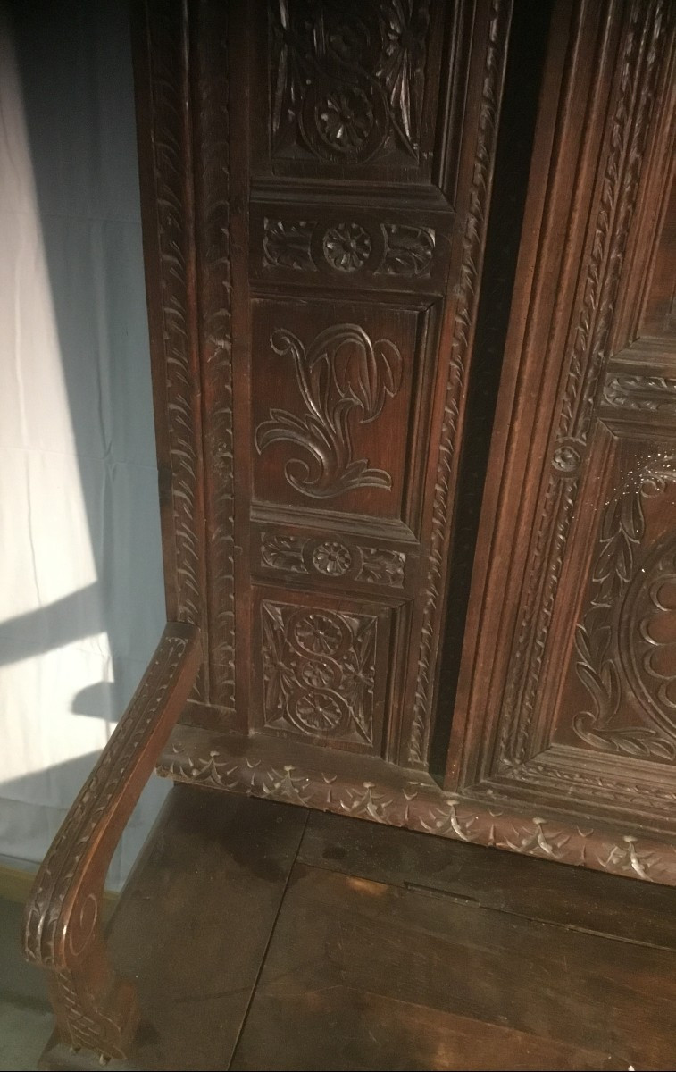 Carved Chest Bench-photo-3