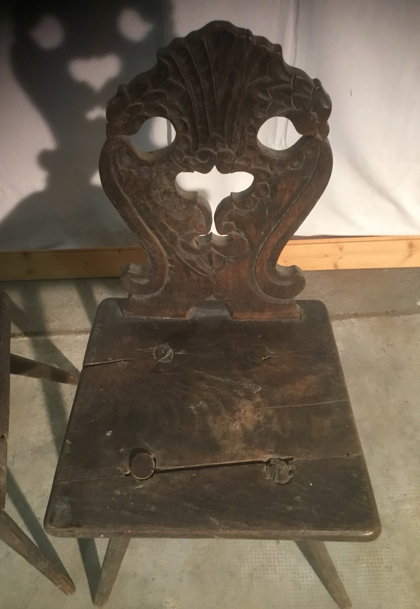 Pair Of 18th Century Stools-photo-3