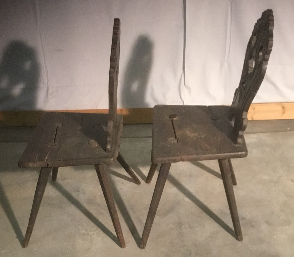Pair Of 18th Century Stools-photo-2