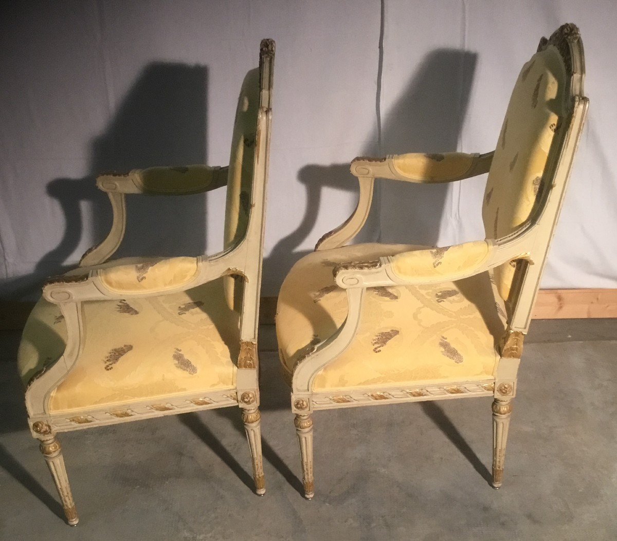 paire de fauteuil laqué-photo-1