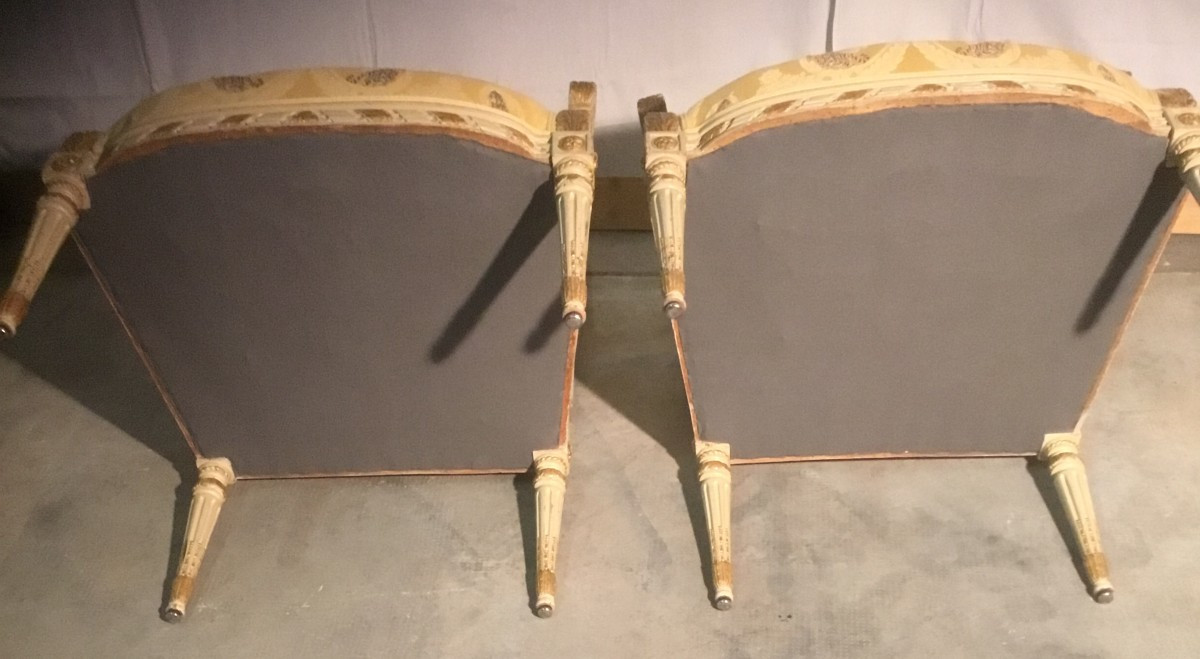 paire de fauteuil laqué-photo-4