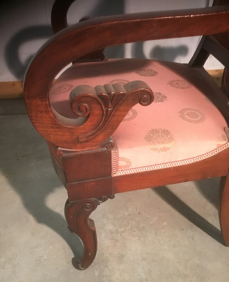 Pair Of Empire Armchairs-photo-3