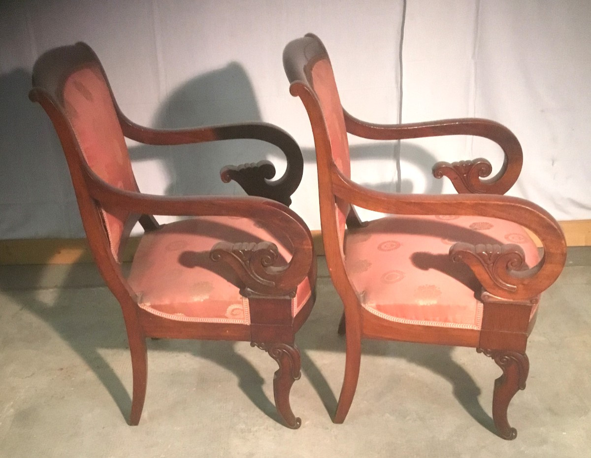 Pair Of Empire Armchairs
