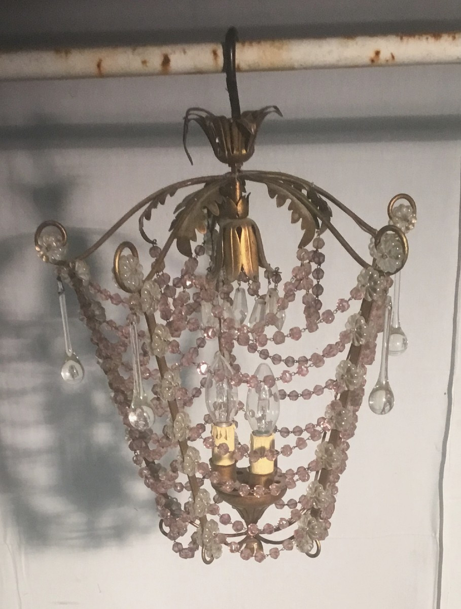 petit lustre à pampilles