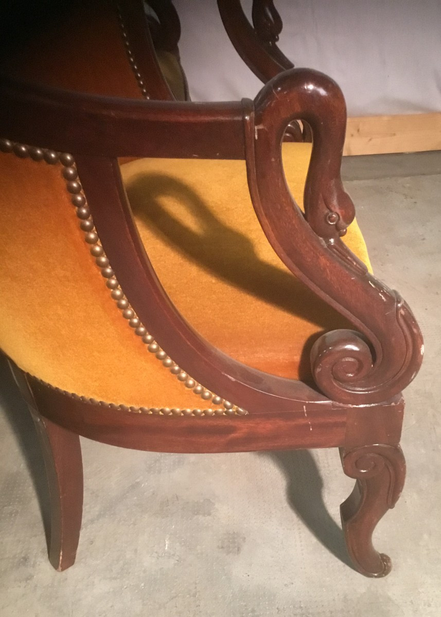 4 Empire Style Armchairs-photo-3