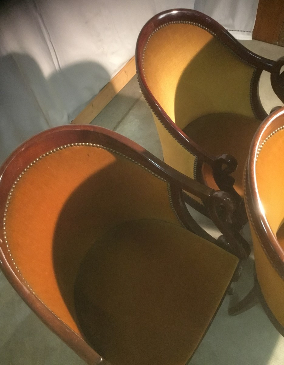 4 Empire Style Armchairs-photo-1