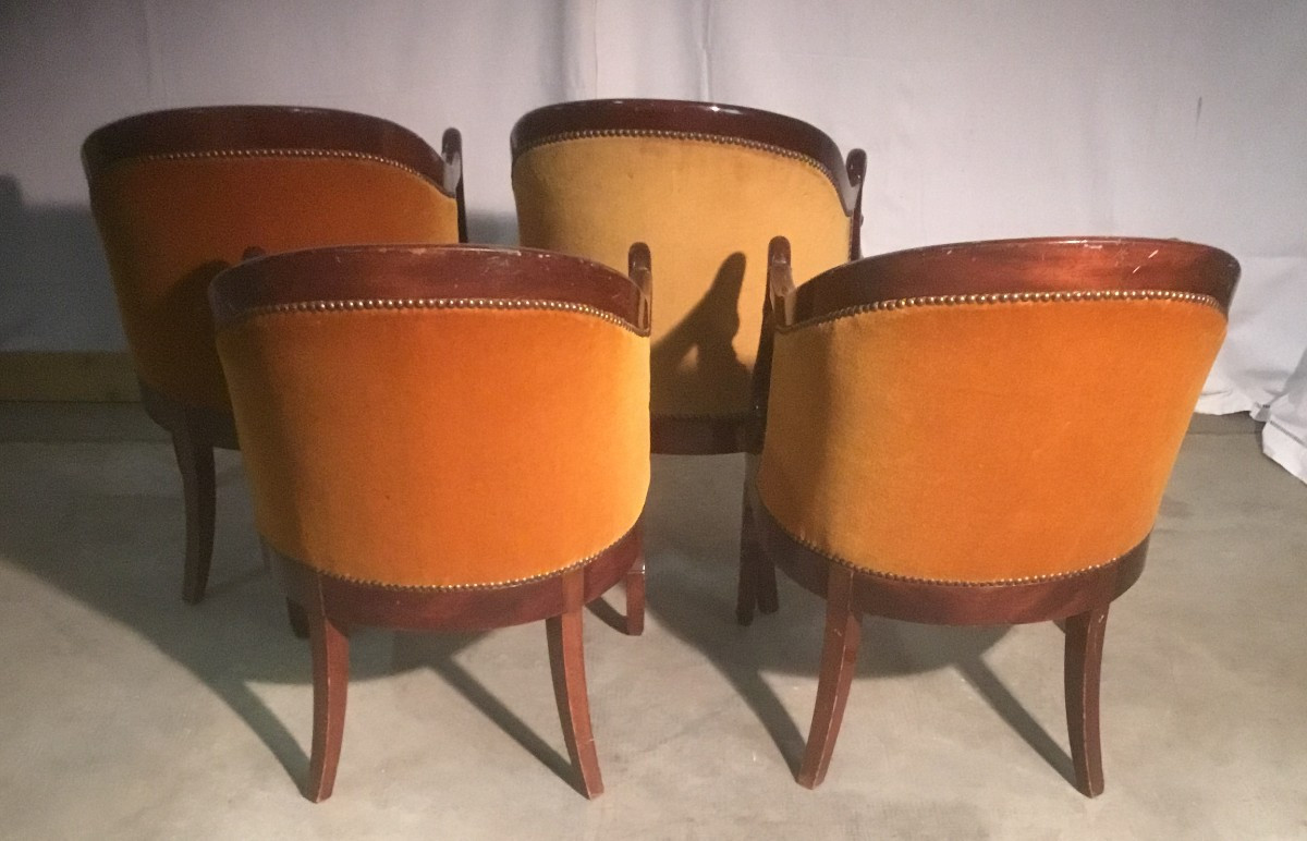 4 Empire Style Armchairs-photo-3