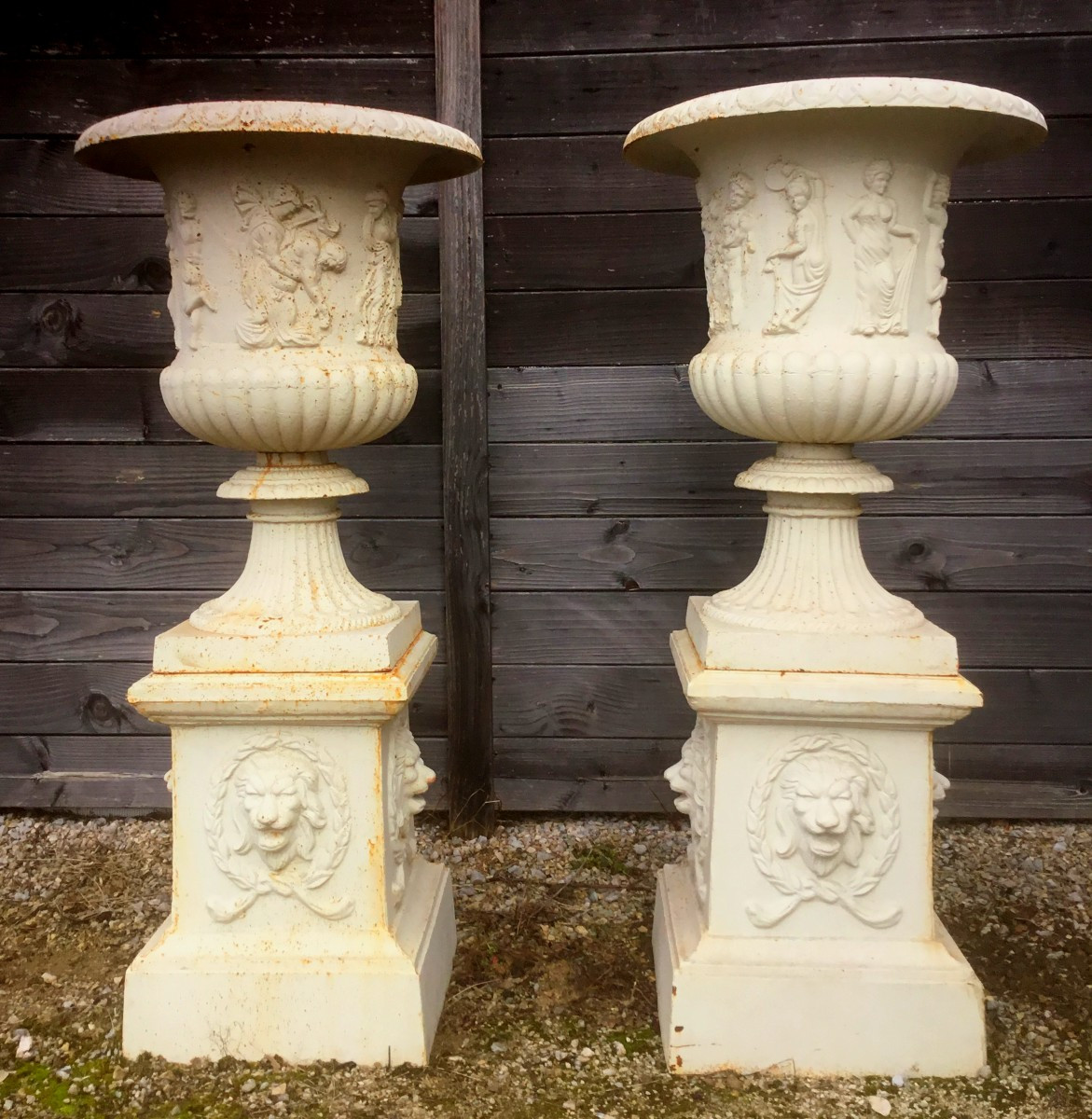 paire de vasque en fonte