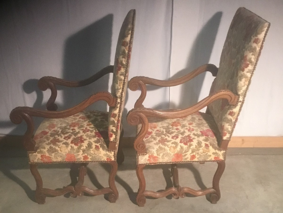 paire de fauteuil style Louis XIV-photo-3