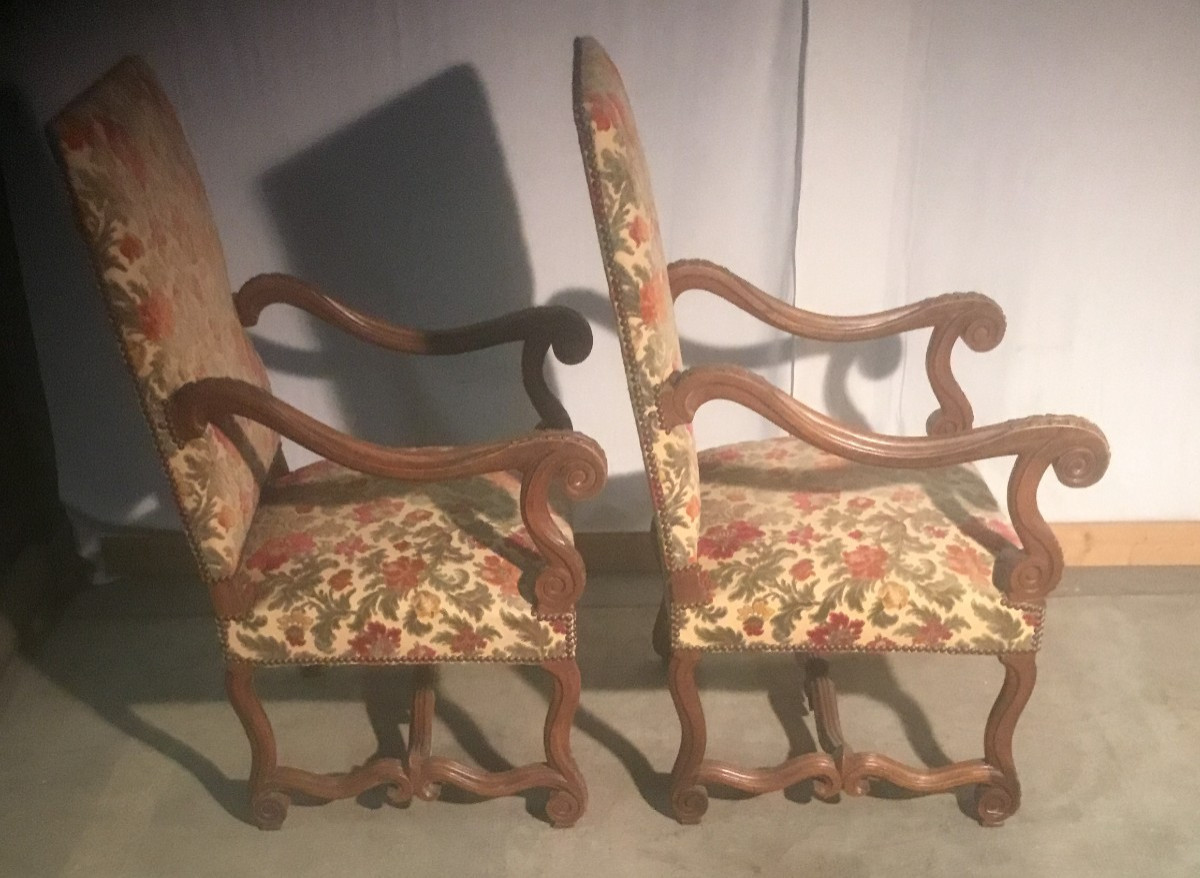 paire de fauteuil style Louis XIV-photo-5