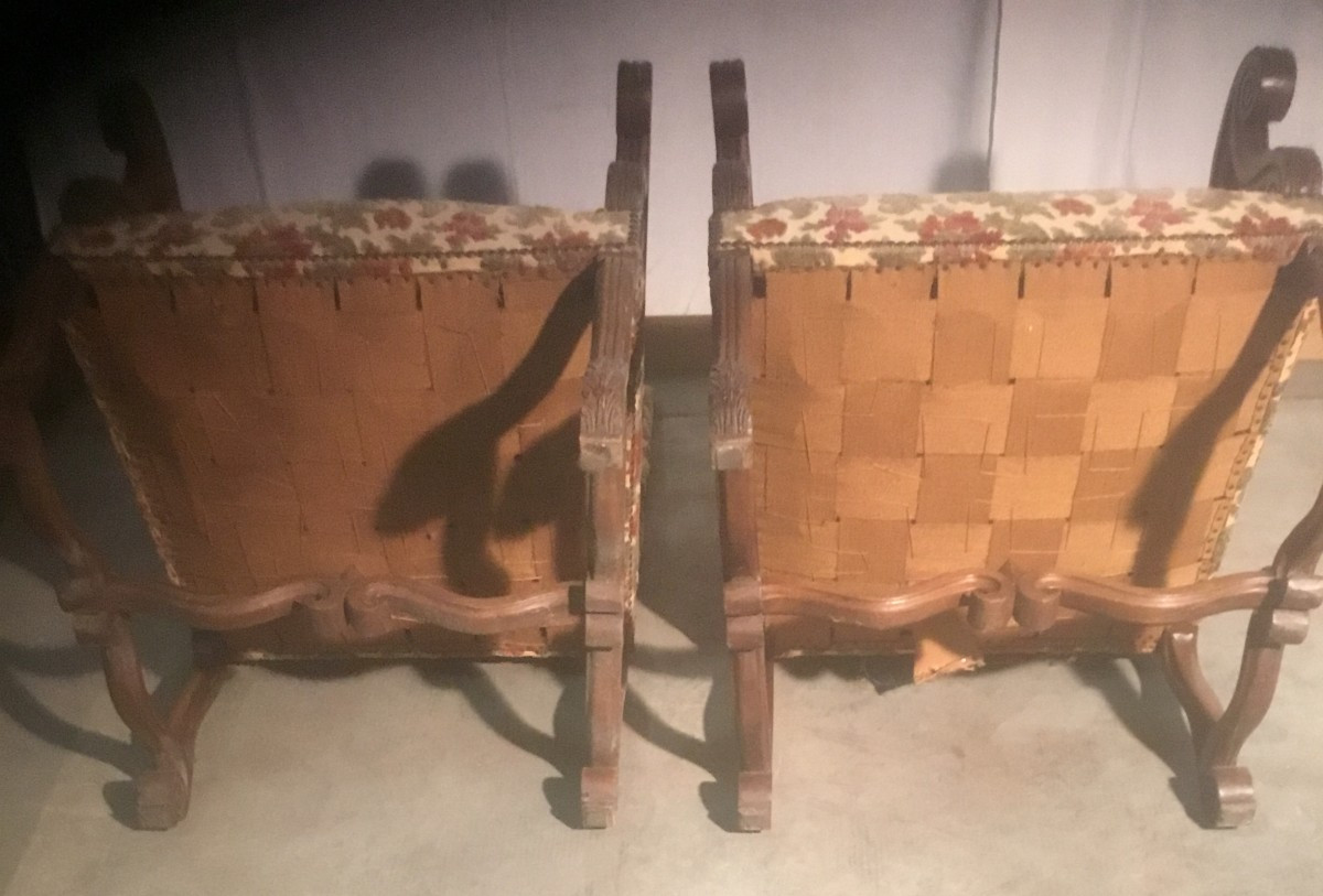 paire de fauteuil style Louis XIV-photo-6
