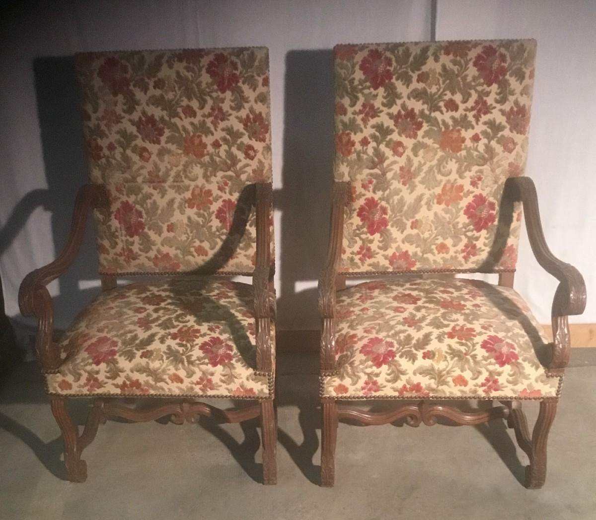 paire de fauteuil style Louis XIV