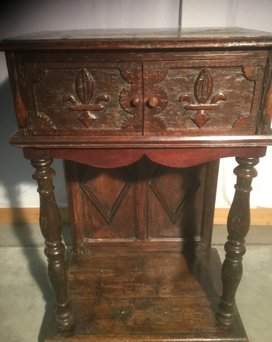 Small Eighteenth-century Piece Of Furniture-photo-3