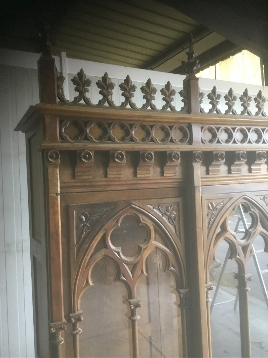 Pair Of Neo-gothic Bookcases-photo-4