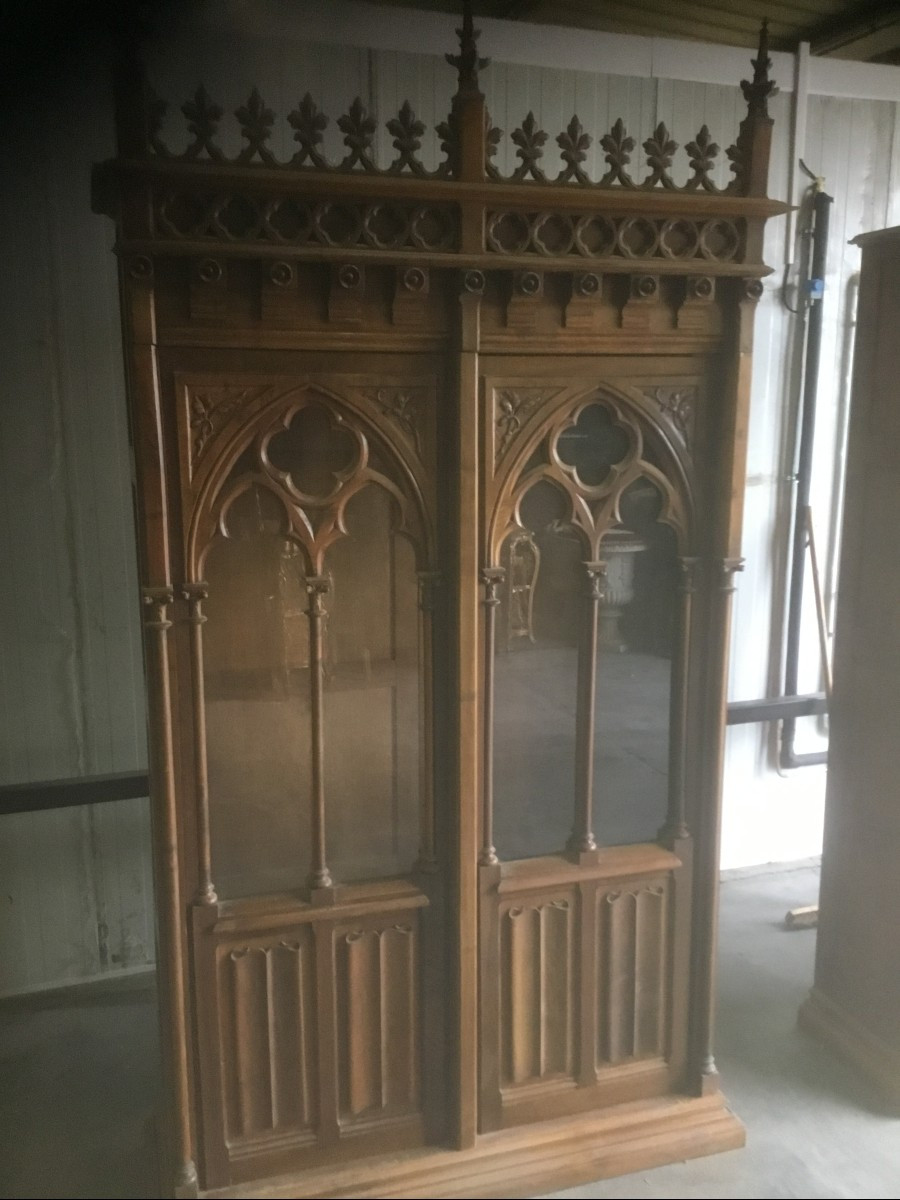 Pair Of Neo-gothic Bookcases-photo-1