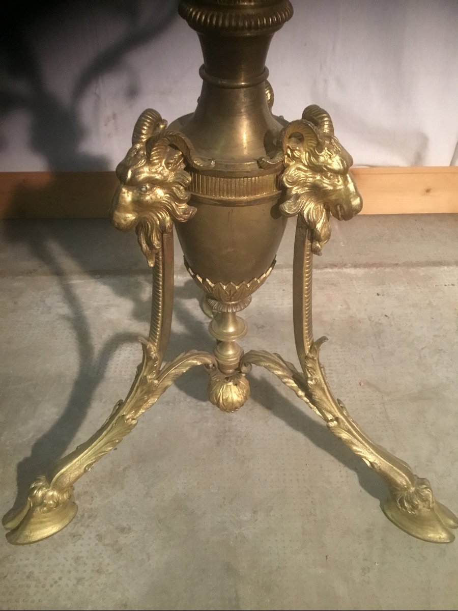 Bronze Pedestal Table-photo-3