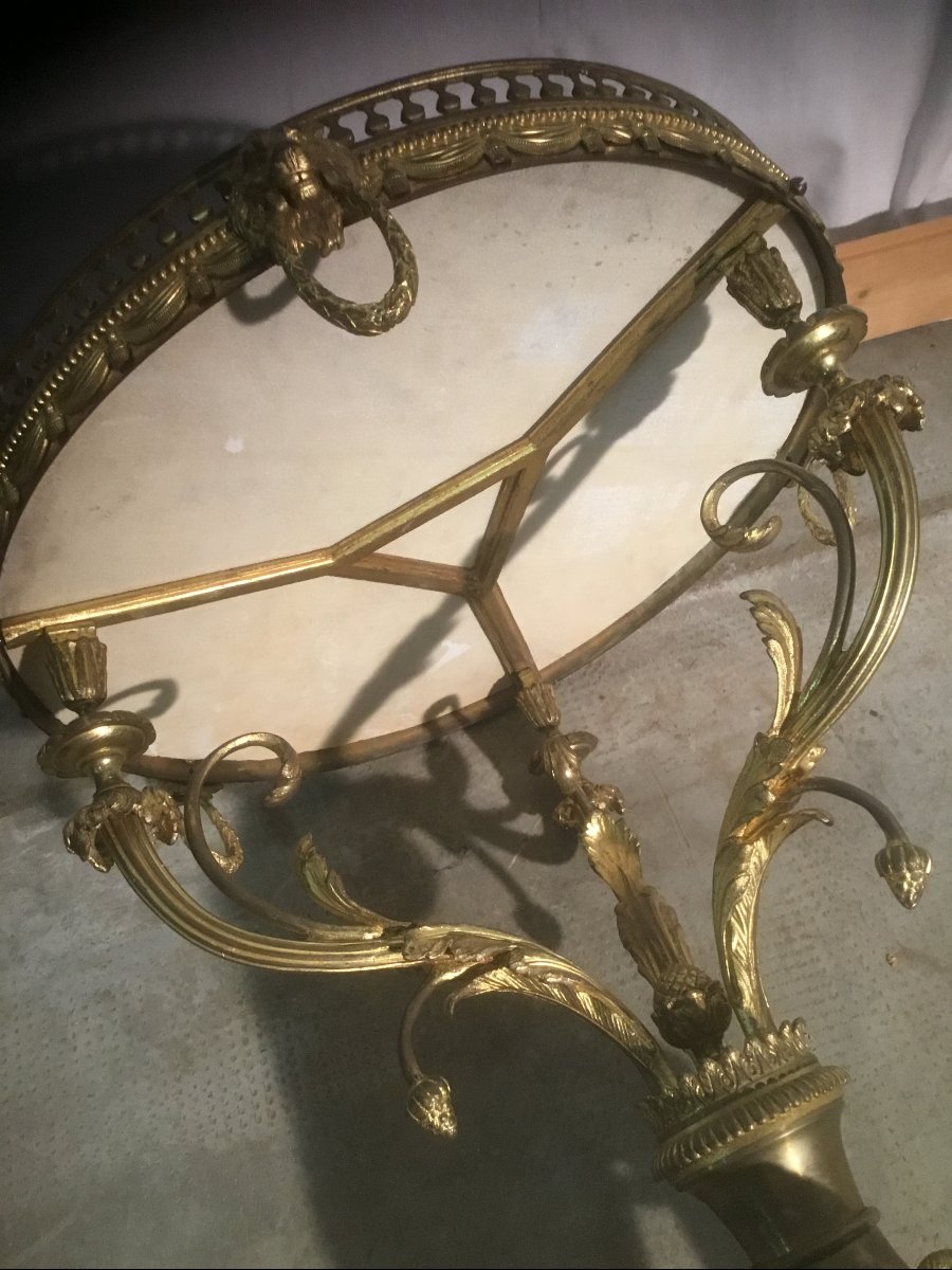 Bronze Pedestal Table-photo-4