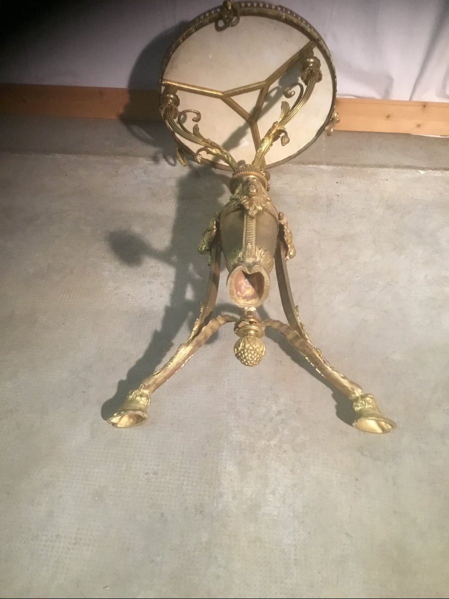 Bronze Pedestal Table-photo-5