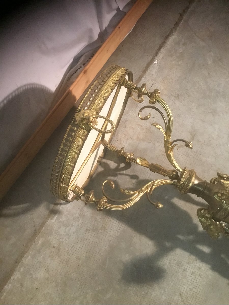 Bronze Pedestal Table-photo-6