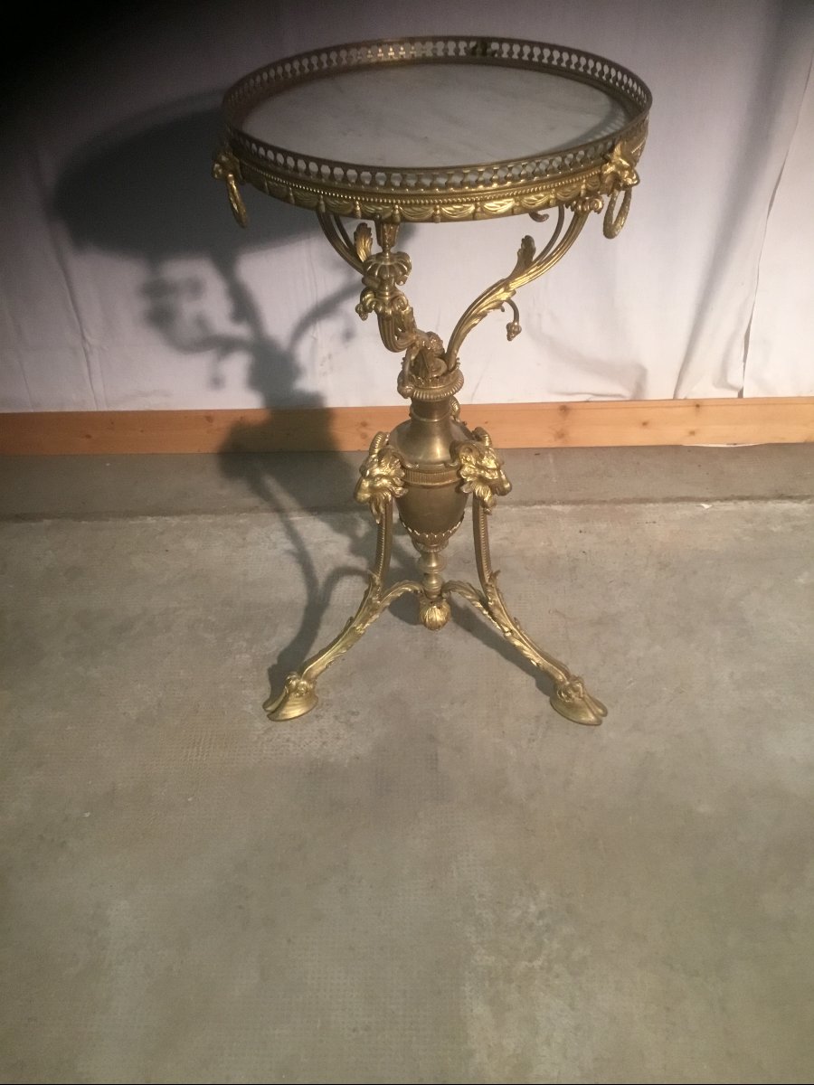 Bronze Pedestal Table