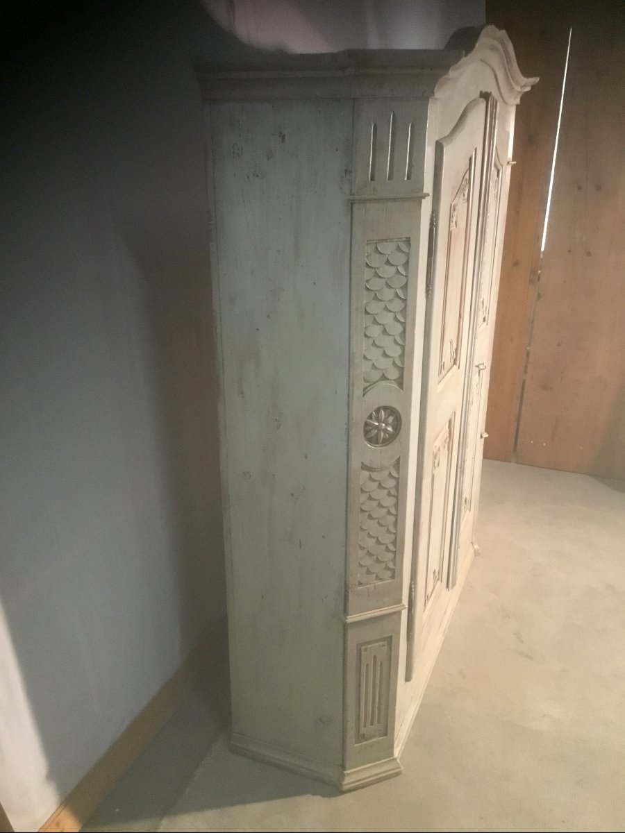 armoire en sapin Louis XVI-photo-4