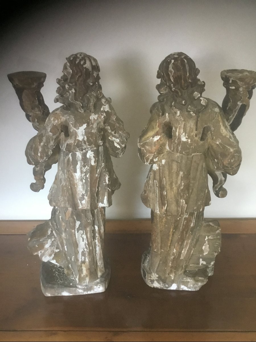 Pair Of 17th-century Angels-photo-4