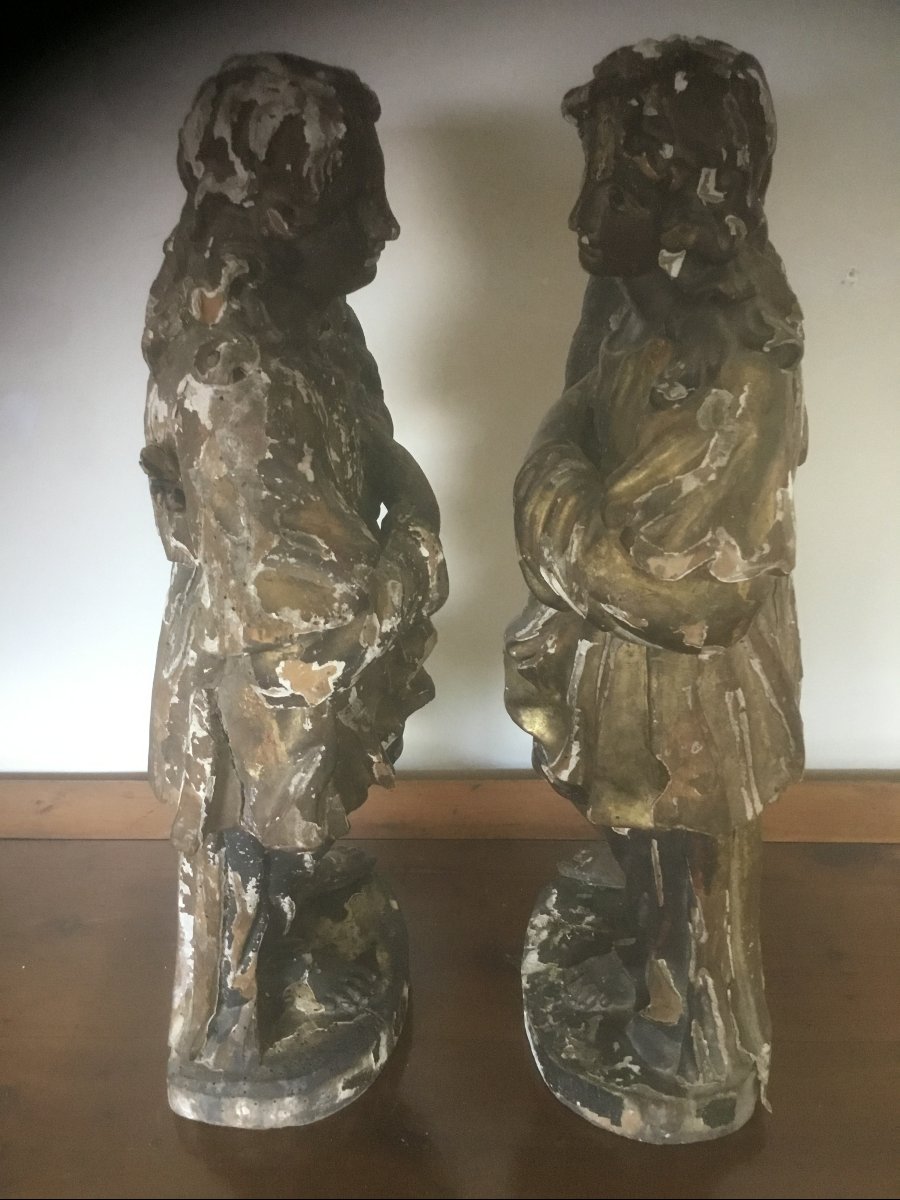 Pair Of 17th-century Angels-photo-1