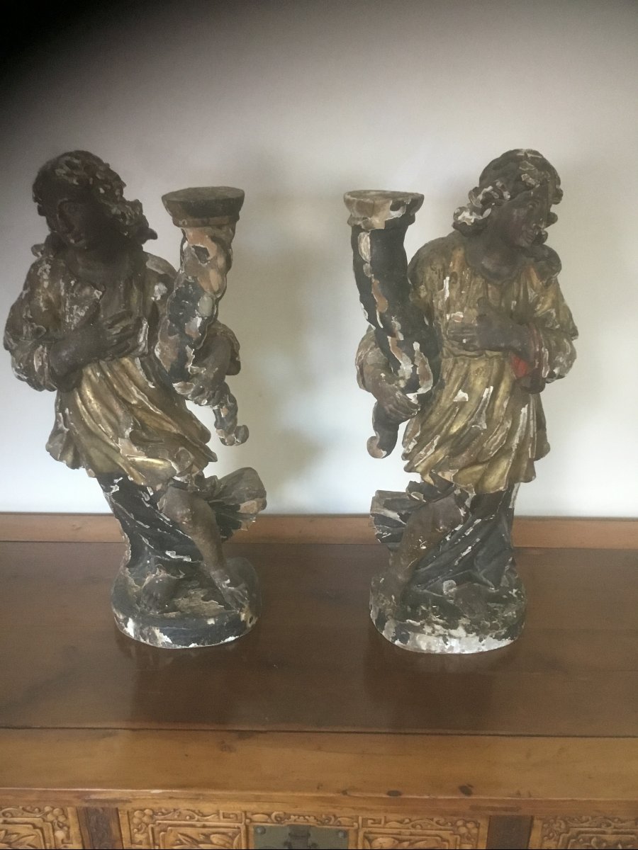 Pair Of 17th-century Angels