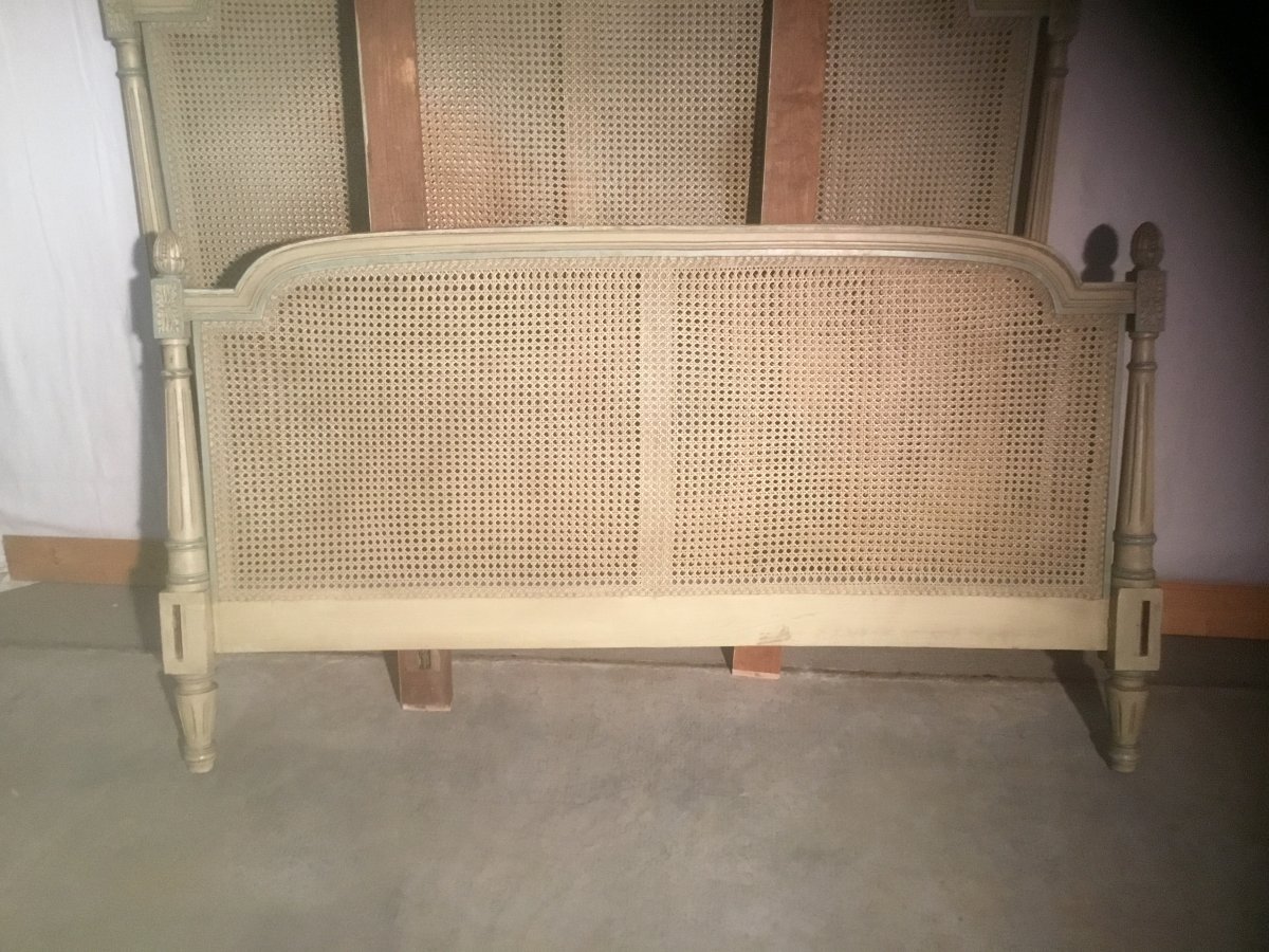 Louis XVI-style Wicker Bed-photo-2