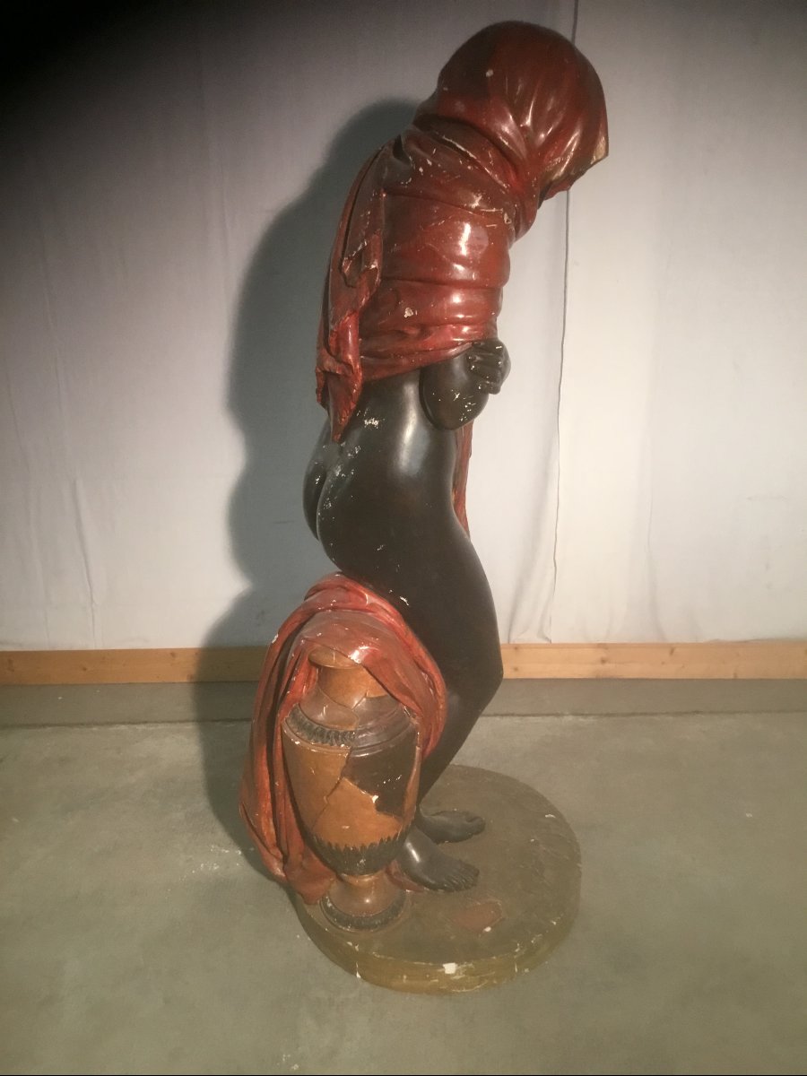 Large Polychrome Plaster Sculpture-photo-1