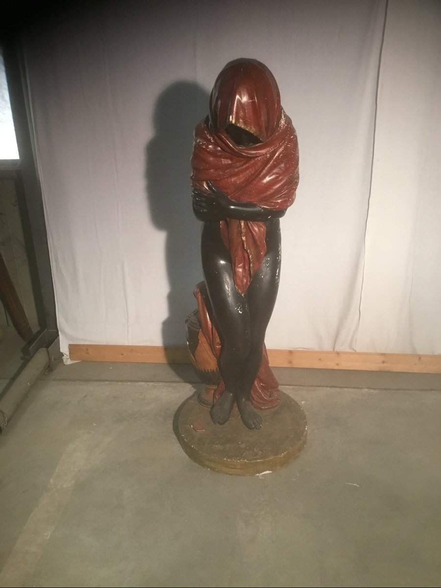 Large Polychrome Plaster Sculpture