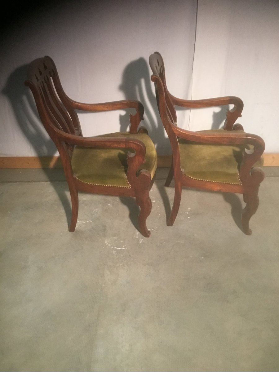 paire de fauteuils restauration-photo-4