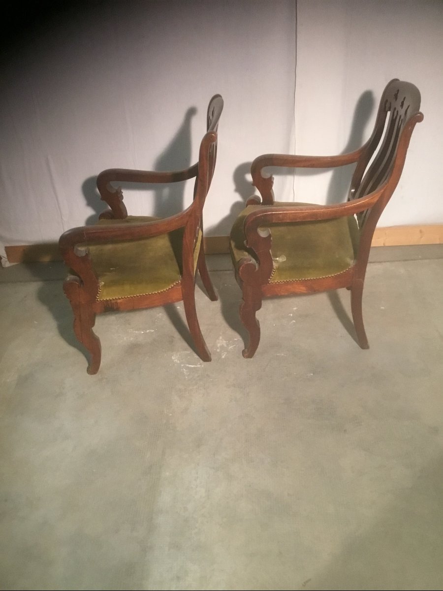 paire de fauteuils restauration-photo-3